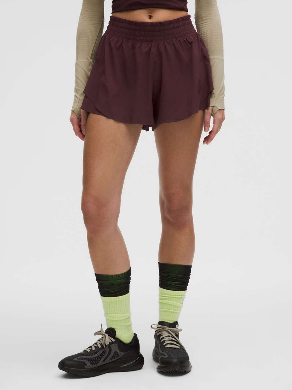 Lululemon Shake It Out High-Rise Running Short 2.5" Goodnight Plum